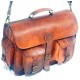 Versatile Men's Leather Laptop Satchel Bag