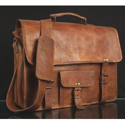 Comfort Men's Vintage Leather Satchel Bag