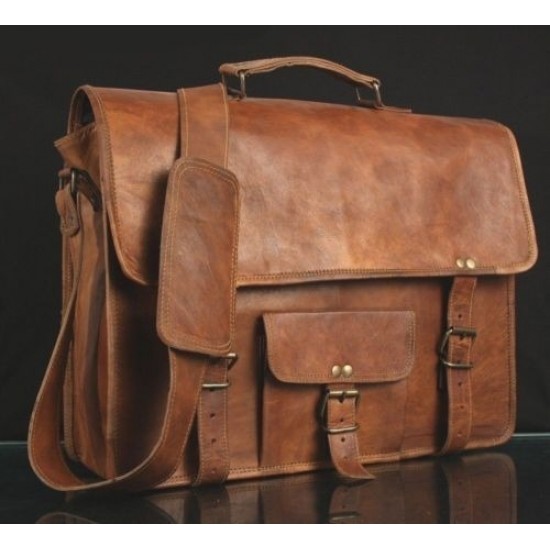 Comfort Men's Vintage Leather Satchel Bag