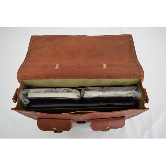 Modern Men's Vintage Leather Messenger Bag