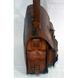 Modern Men's Vintage Leather Messenger Bag