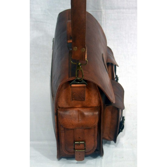 Modern Men's Vintage Leather Messenger Bag