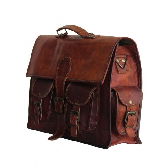 Modern Men's Vintage Leather Messenger Bag